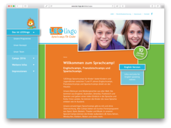 <a href='http://www.leo-lingo.de' target='_blank'>www.leo-lingo.de</a><br />Sprachcamps für Kinder<br />Gemeinschaftsproduktion mit Verena Muck von <a href='http://www.iyashi.de' target='_blank'>www.iyashi.de</a><br />August 2016 - Technologie: netissimoCMS responsive (65/142)