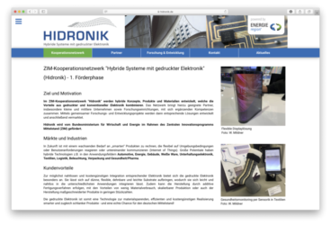 <a href="http://www.hidronik.de" target="_blank">www.hidronik.de</a><br />Hidronik. Hybride Systeme mit gedruckter Elektronik<br />Juli 2020 - Technologie: netissimoCMS responsive (20/142)