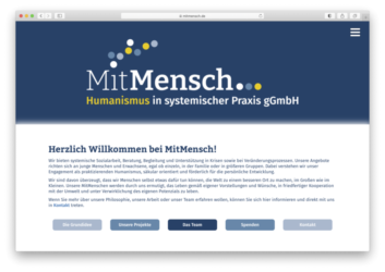 <a href="http://www.mitmensch.de" target="_blank">www.mitmensch.de</a><br />Humanismus in systemischer Praxis<br />März 2021 - Technologie: netissimoCMS responsive (10/142)